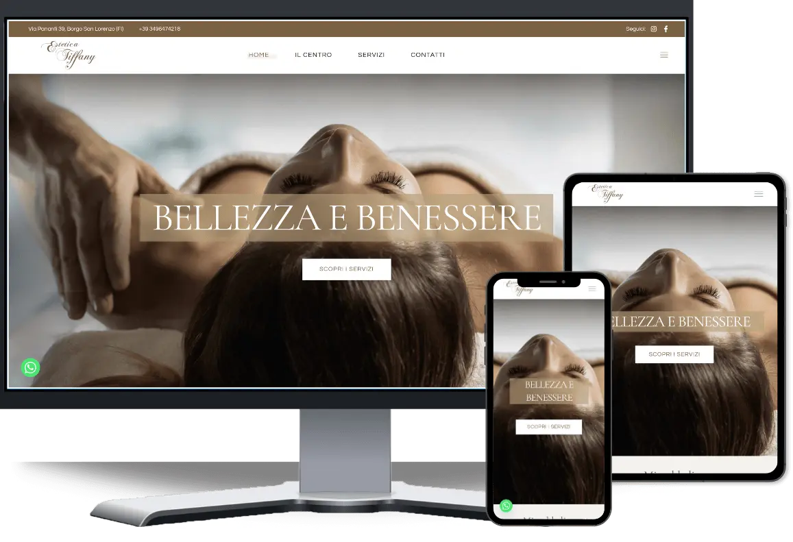 sito web aziendale estetica borgo san lorenzo